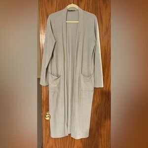 Long cardi- gray